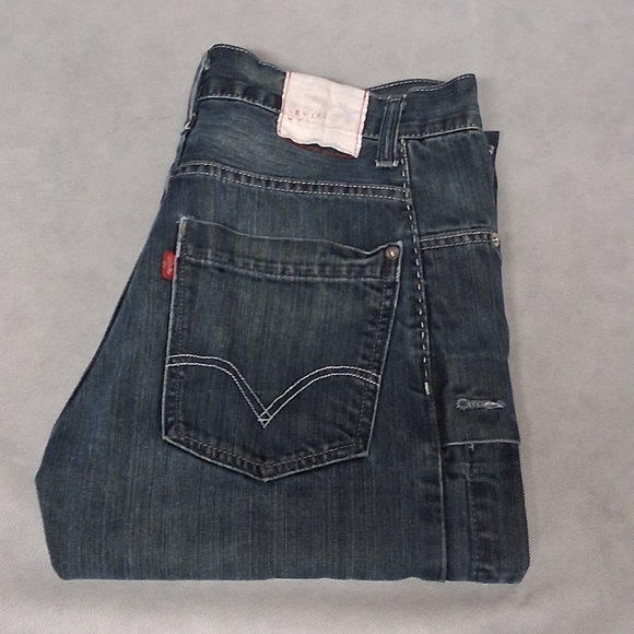 Y2K Levi's RedWire Blue Jeans 32x30 Straight Dark Wash I Pod Cargo Pockets - Picture 1 of 8
